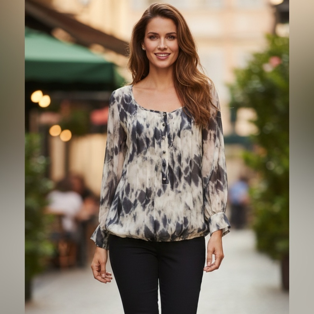 Robert Rodriguez silk blouse size 8 NWOT